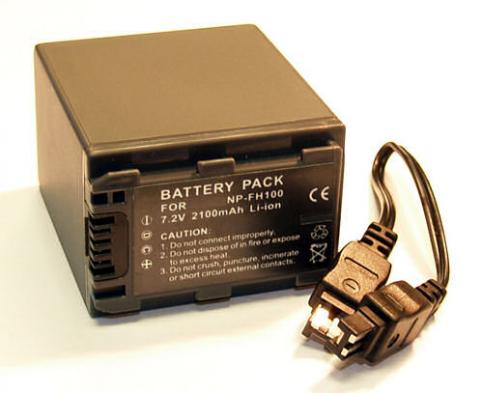 Akkus und ersatzakkus  sony haute capacitée ac-vqh10, dcr-dvd103, dvd105, dvd10