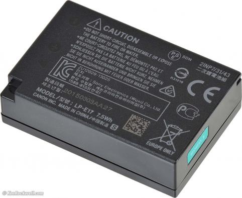 Akkus und ersatzakkus  canon haute capacitée lp-e17 eos 8000d