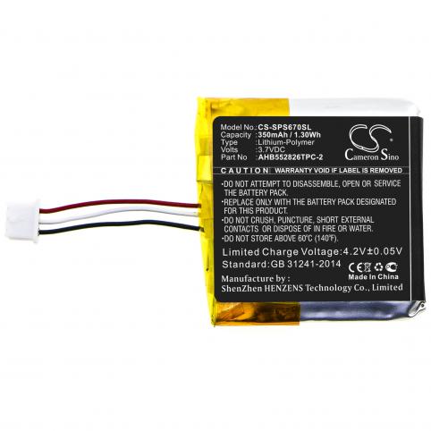Akkus und ersatzakkus  sennheiser ahb552826tpc-2 gsp 350