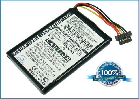 Akkus und ersatzakkus  tomtom tomtom go 540, go 540 live, one xxl 540s, 4cf5.002