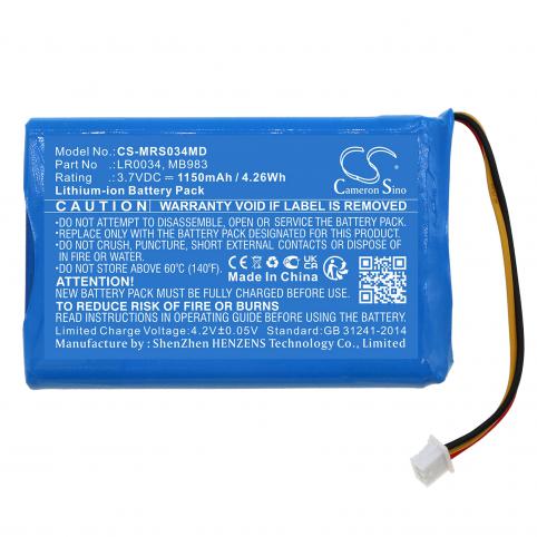 Akkus und ersatzakkus  mir lr0034 spirodoc spirometer