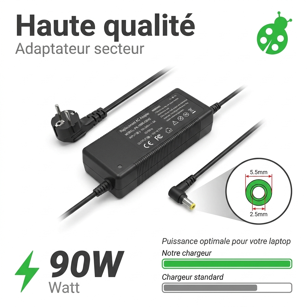 Ladegerate laptop essentielb smart mouv 1504