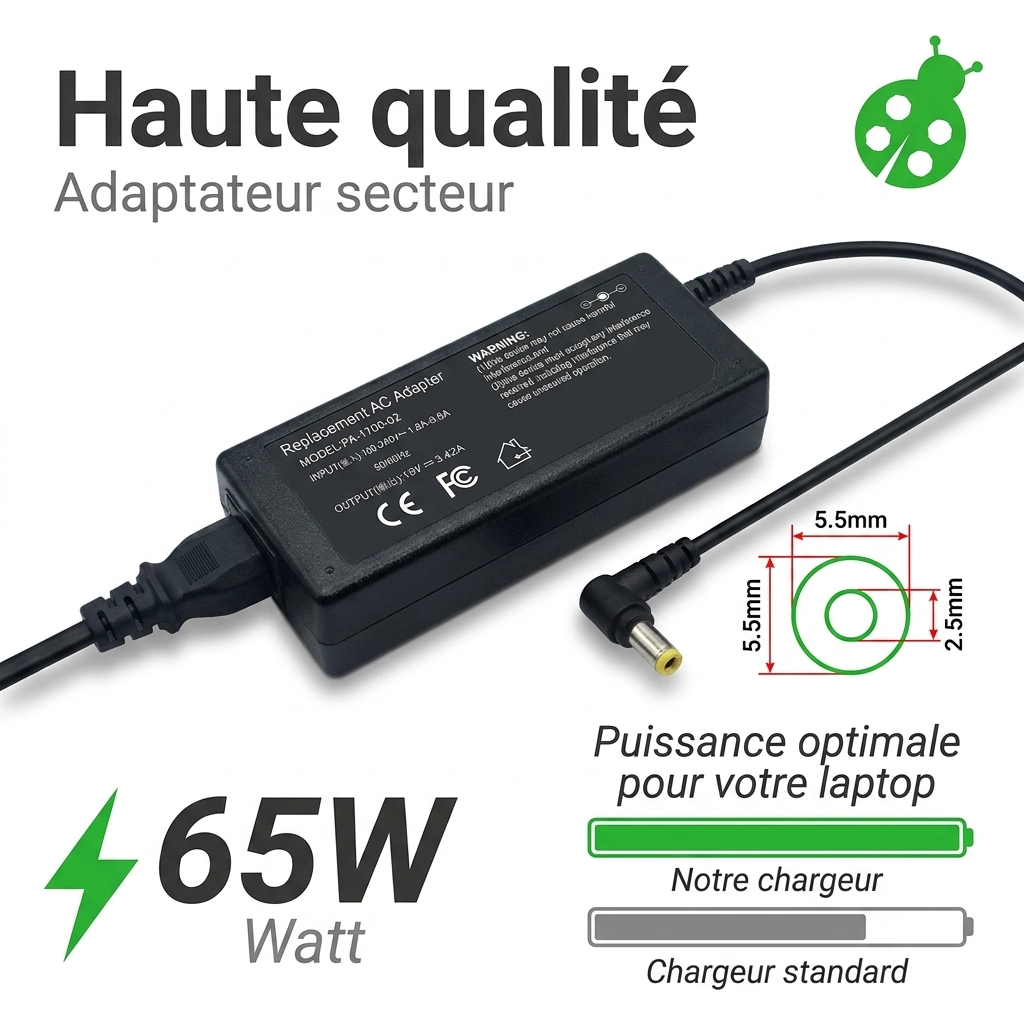 Ladegerate laptop essentielb smart mouv 1510 5