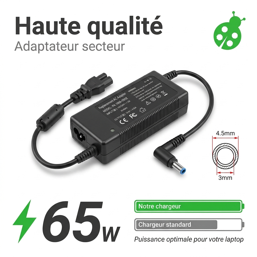 Ladegerate laptop hp  15 db0040nf