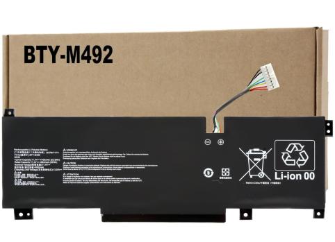 Akkus und ersatzakkus  msi bty m492 connecteur blanc