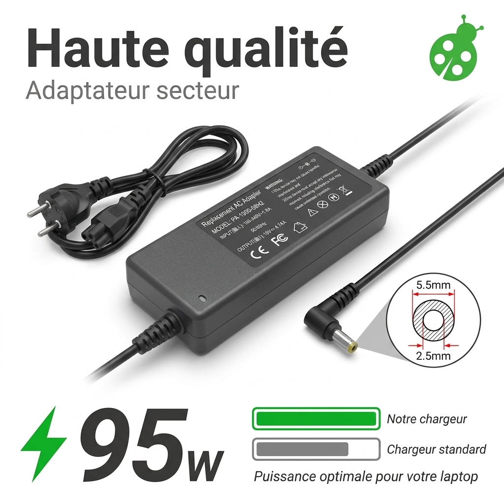 Ladegerate laptop essentielb smart mouv 1402