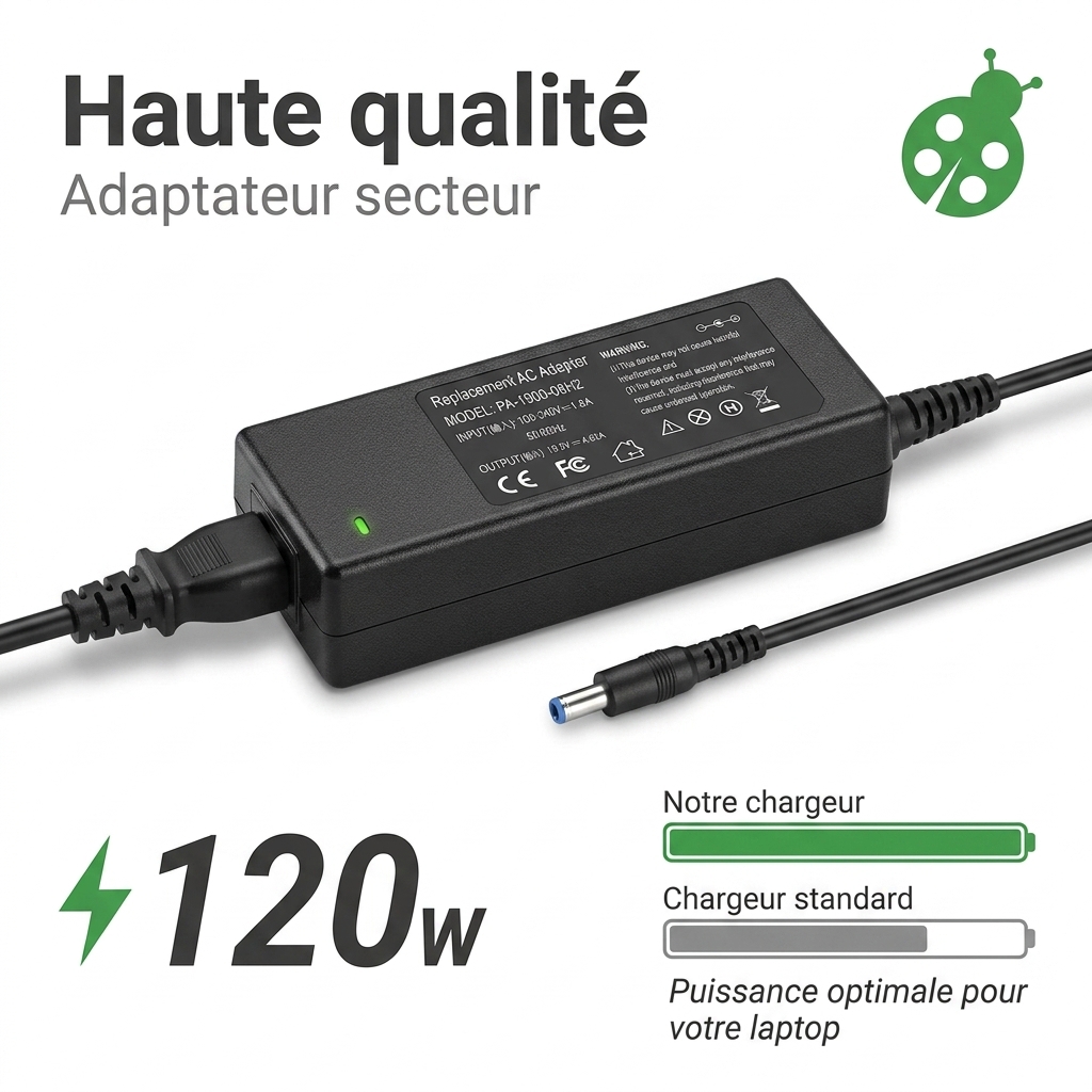 Ladegerate laptop hp  pavilion 17 e021sq