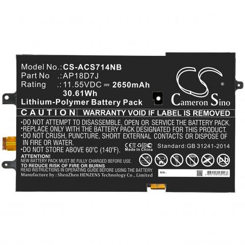 Akkus und ersatzakkus laptop acer swift 7 sf714 52t