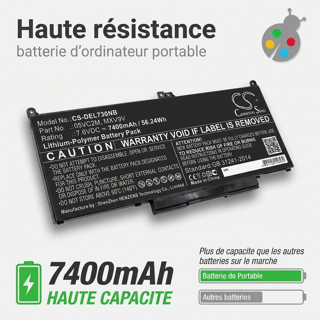 Akkus und ersatzakkus laptop dell latitude 14 7400