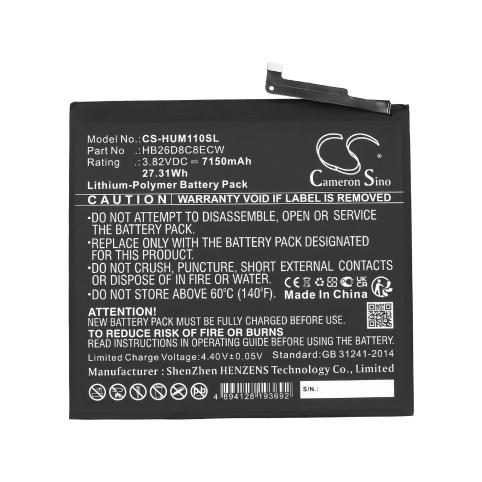 Akkus und ersatzakkus  huawei hb26d8c8ecw matepad 11