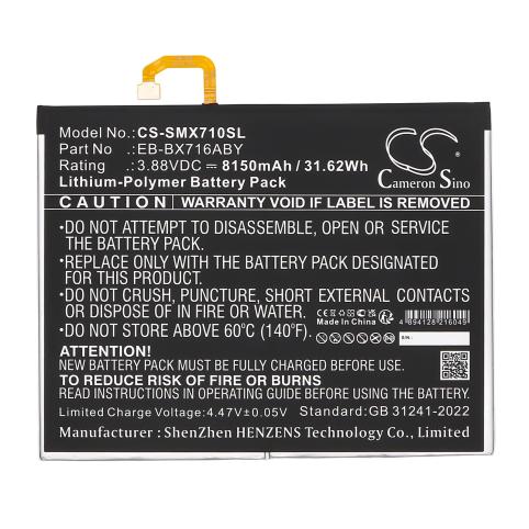 Akkus und ersatzakkus  samsung eb-bx716aby galaxy tab s9