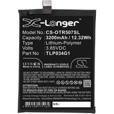 Akkus und ersatzakkus  alcatel tlp034g1 ot-5007s