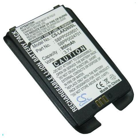 Akkus und ersatzakkus  lg ax260 , lx260 , ux260 , rumor , scoop , scoop noir