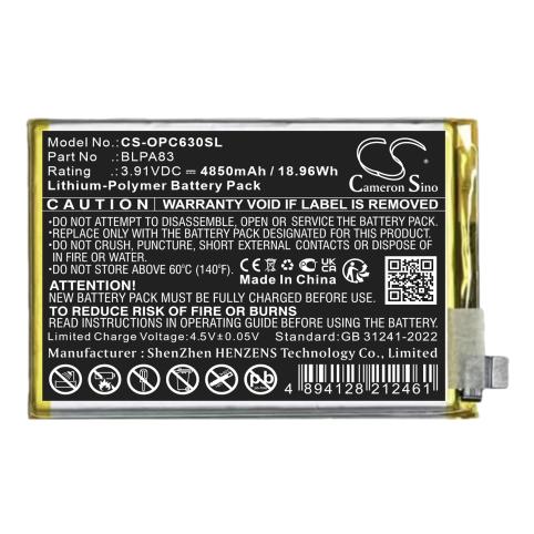 Akkus und ersatzakkus  oppo blpa83 rmx3939