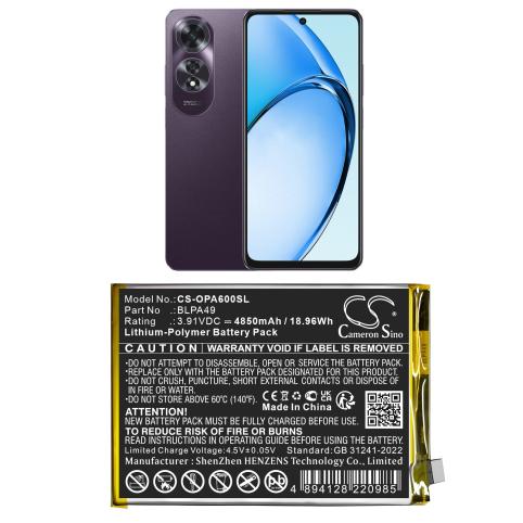 Akkus und ersatzakkus  oppo blpa49 a60 4g
