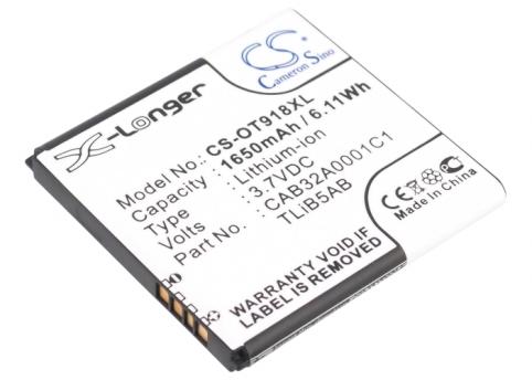 Akkus und ersatzakkus  alcatel haute capacitée ot-918 mix one touch 918 mix