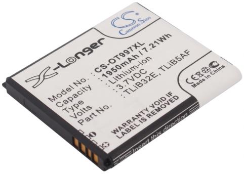 Akkus und ersatzakkus  alcatel haute capacitée ot-99tcl s800
