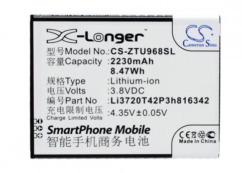 Akkus und ersatzakkus  zte li3720t42p3h816342 u968