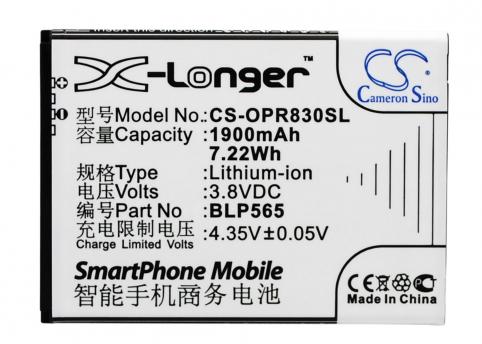 Akkus und ersatzakkus  oppo blp565 r830