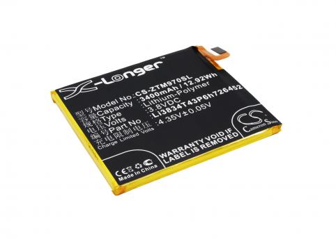 Akkus und ersatzakkus  zte li3834t43p6h726452 zmax
