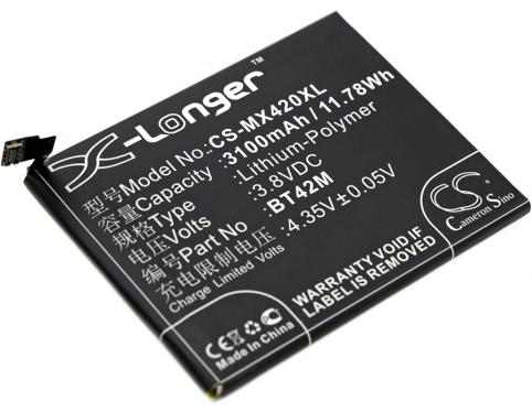 Akkus und ersatzakkus  meizu bt42m m1 metal