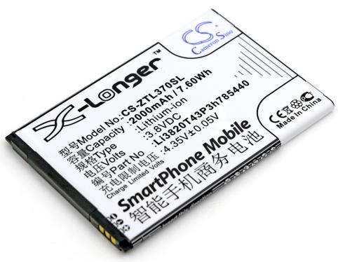 Akkus und ersatzakkus  zte li3820t43p3h785440 blade l2 plus