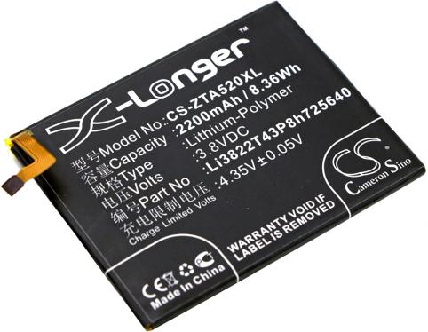 Akkus und ersatzakkus  zte li3822t43p8h725640 blade a510