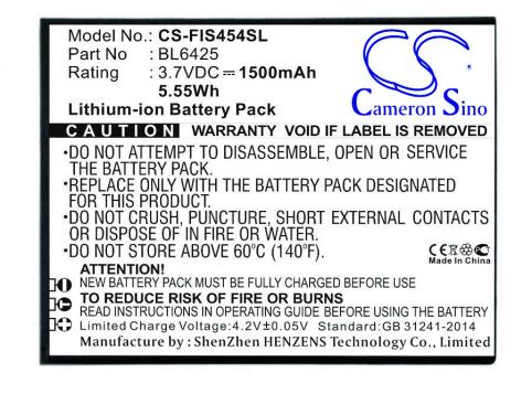Akkus und ersatzakkus telefon fly fs454